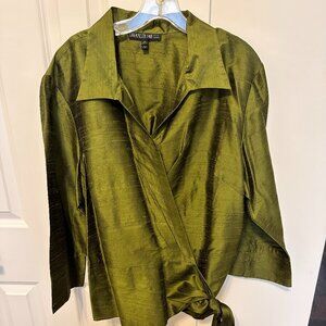 Lafayette 148 Womens Silk Top